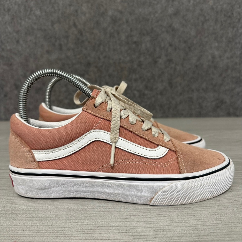 Vans Old Skool Terracotta Pink Suede Canvas Sneakers‎ Womens Sz 6